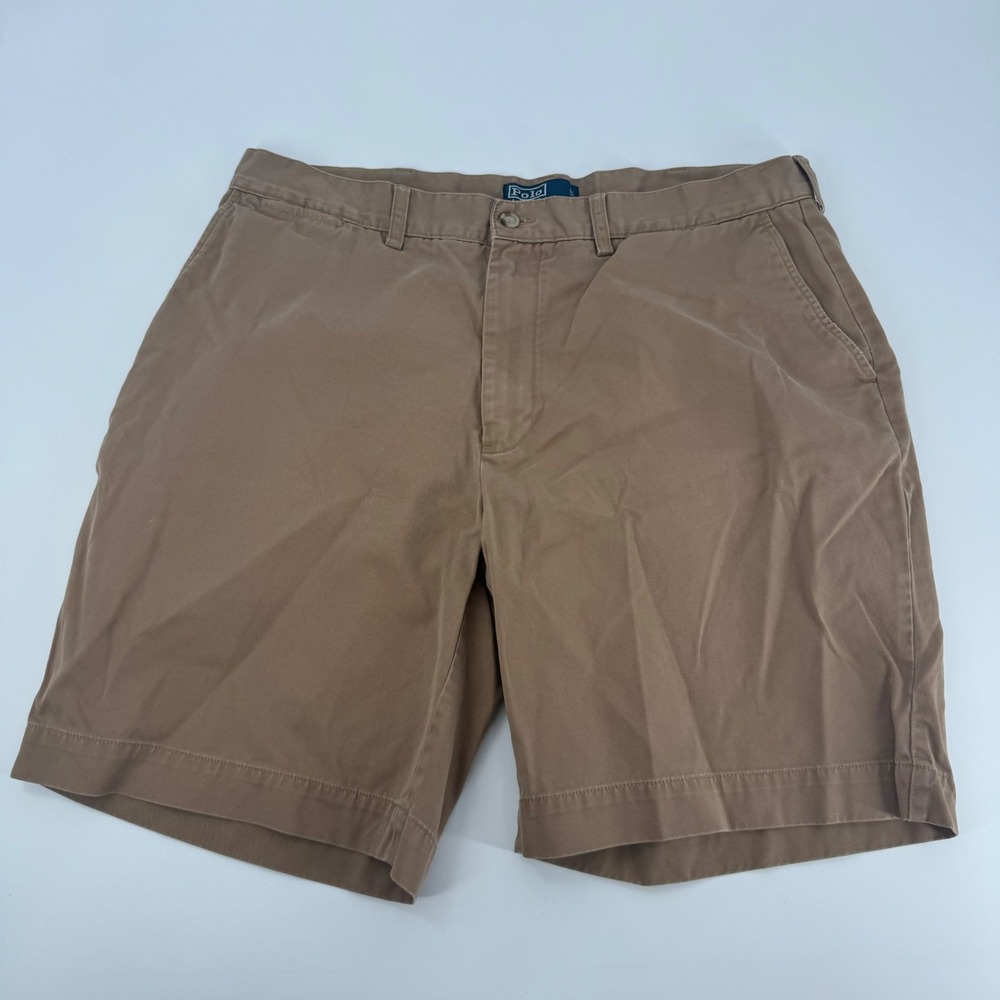 Polo by Ralph Lauren Prospect Shorts Mens Size 38 Khaki Cotton Casual